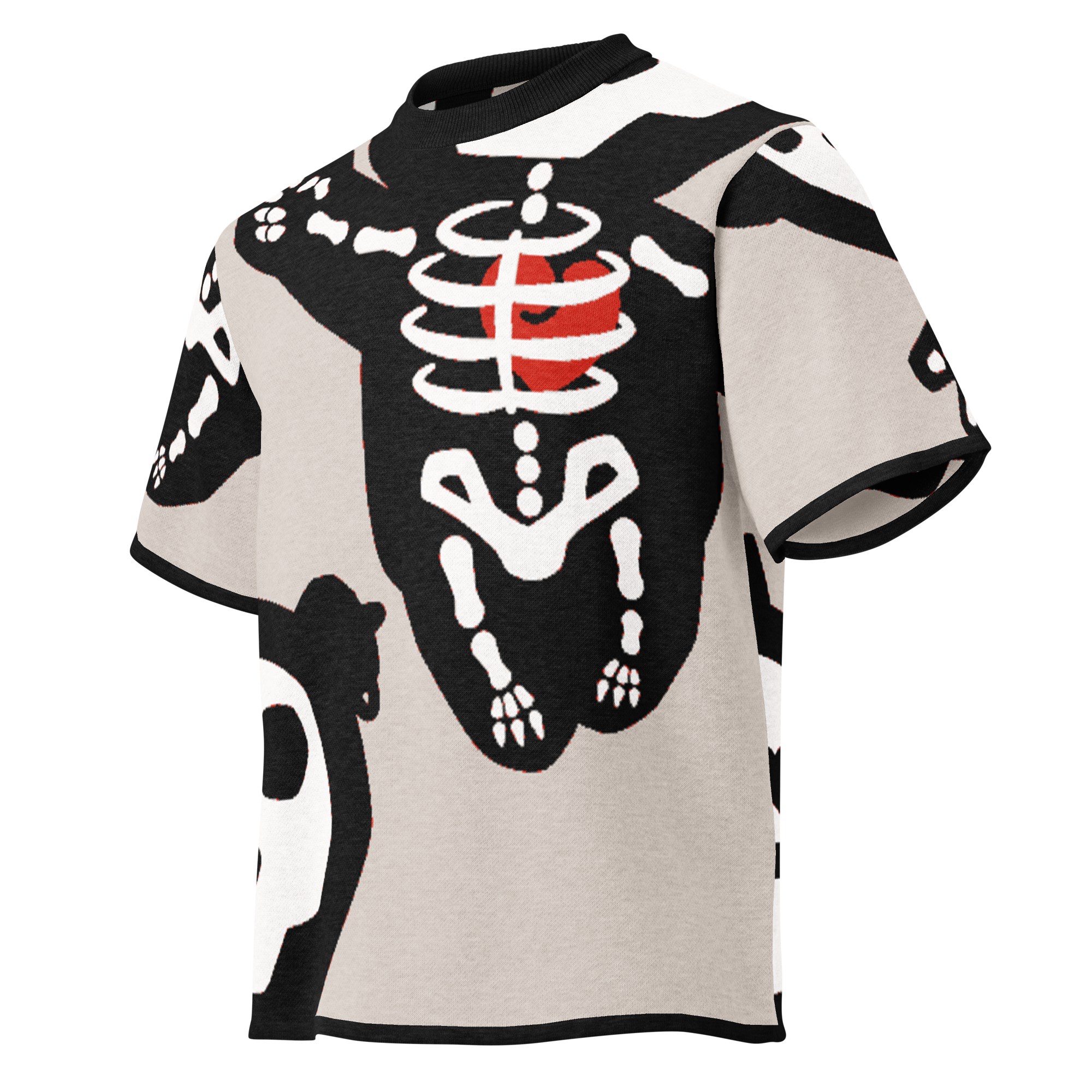 GochuSkelli All Heart Knit Ringer Tee