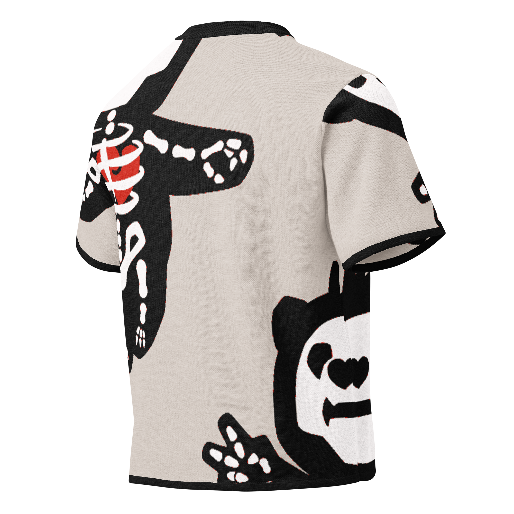 GochuSkelli All Heart Knit Ringer Tee
